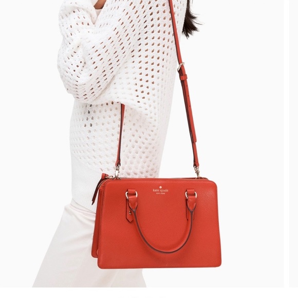 NWT KateSpade Mulberry St LISE in Hot Chili RED - Picture 3 of 10